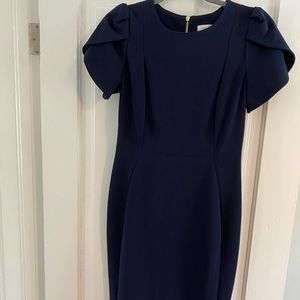 Navy Calvin Klein Midi Dress